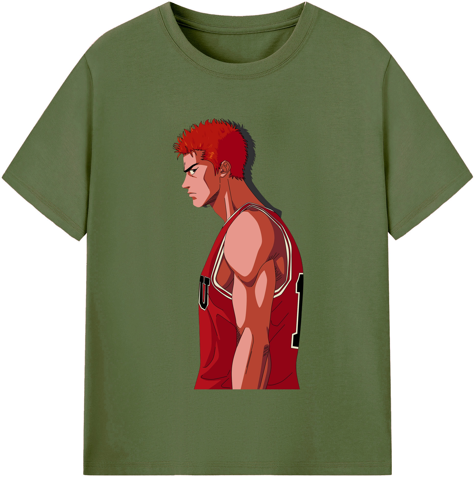SLAM DUNK／スラムダンク 綿100％半袖Tシャツ（フロントプリント）